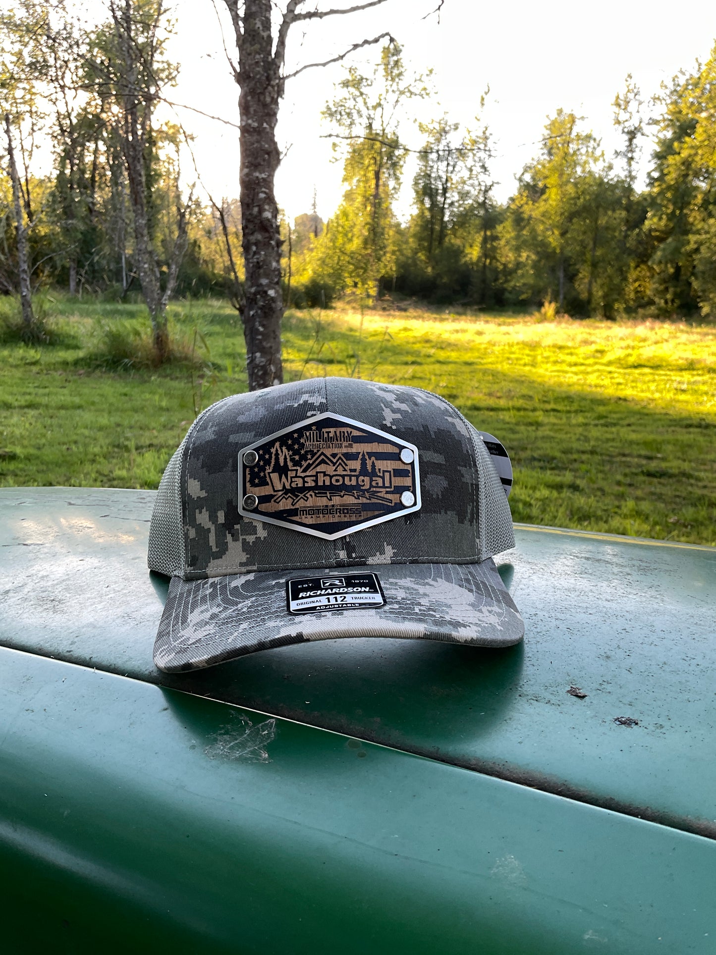 Special Edition Wood Engraved, Metal Riveted Hats