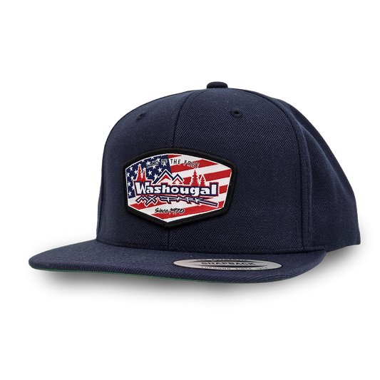 Land of the Free Trucker - Flat Bill - Navy